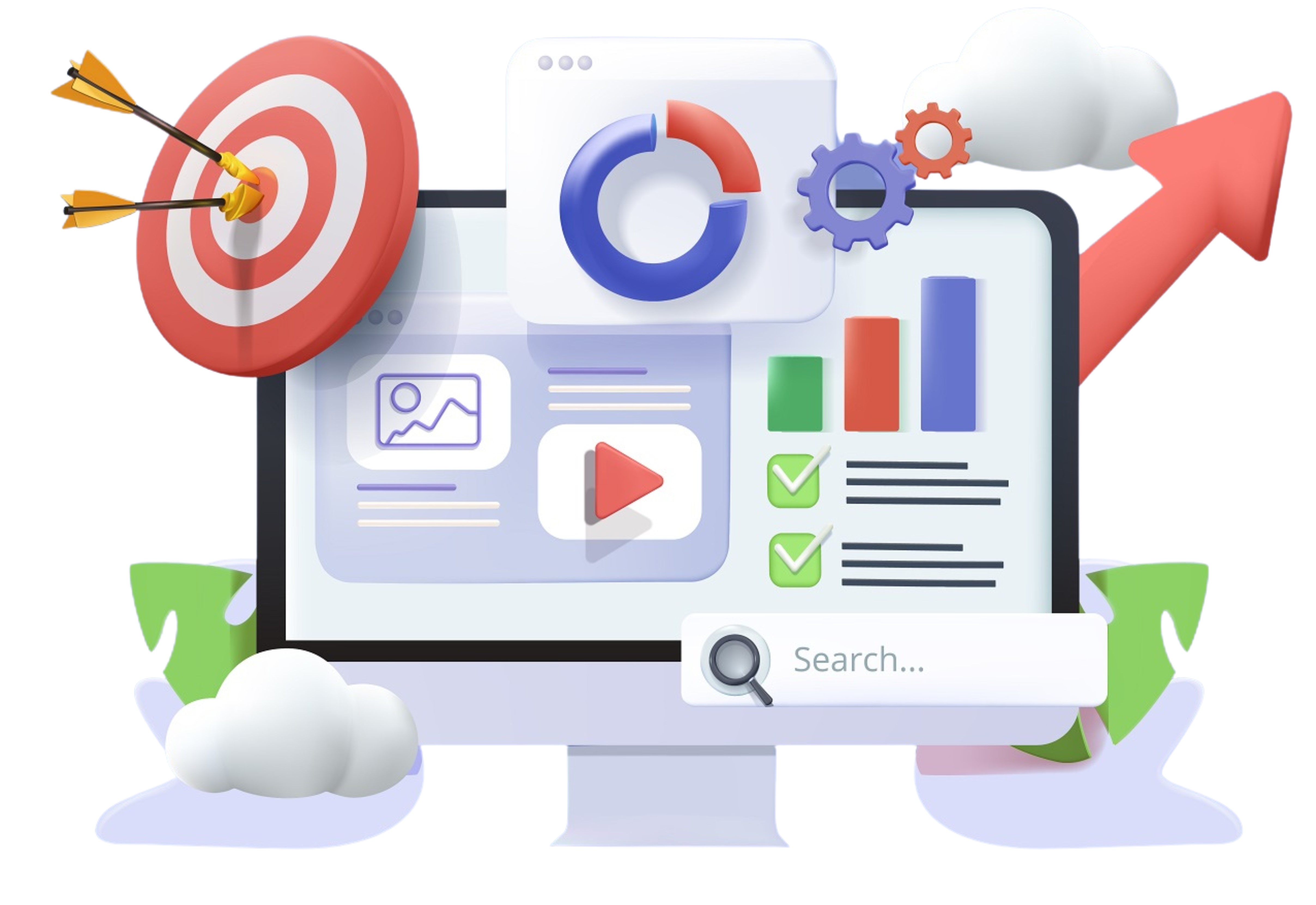 Team working on digital marketing